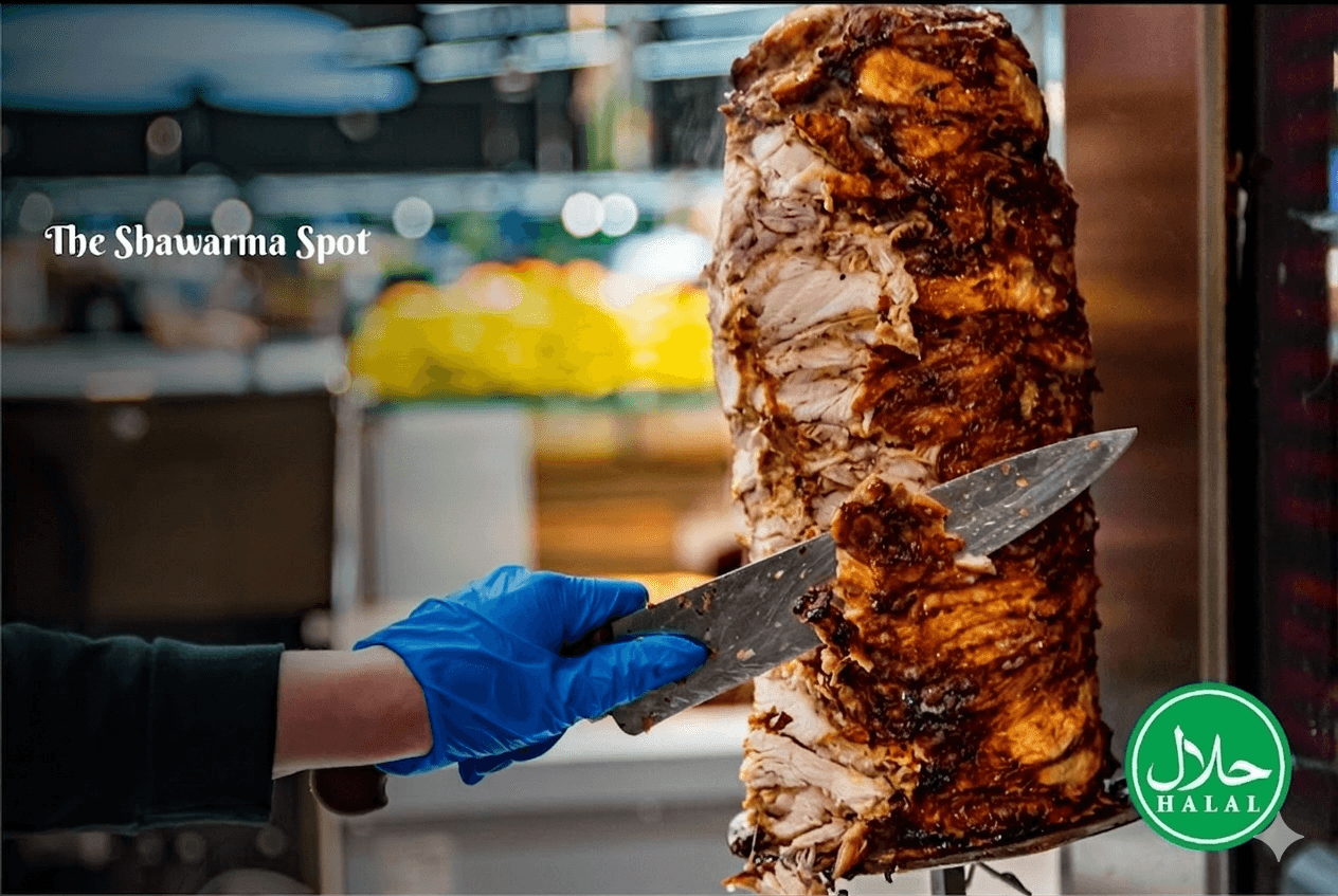 Fresh shawarma and halal food at The Shawarma Spot in Grayson